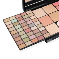 Kit Kosmetik Label Pribadi Lipstik Perona Pipi, Set Palet Rias Eyeshadow Matte Berkilau Telanjang