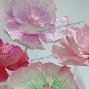 K-207 papier coloré coquelicot artificiel fleur de pavot géant papier washi japonais résistant et dure plus longtemps pour la décoration - Product Image 4