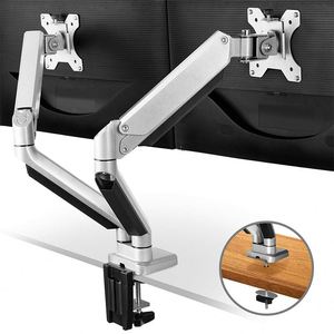 Wholesale Dual Monitor Stand with Gas Spring <b>Desktop</b> Arm TV Sizes 13"-27" in Stock - Product Image 2