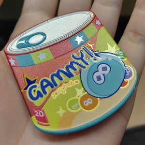 Tùy chỉnh có thể Pin huy hiệu nút tinplate long lanh tùy chỉnh noctilucence huy hiệu kim loại huỳnh quang thiếc huy hiệu - Product Image 1