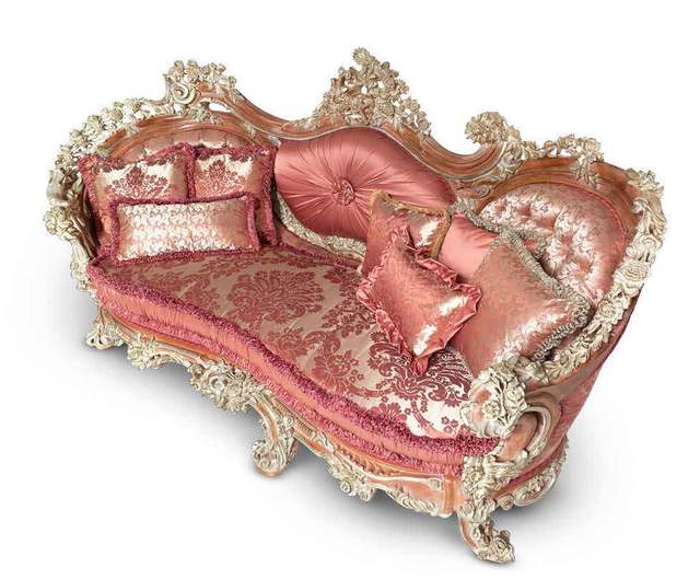 Large Apartment Luxury Villa European Living Room Furniture Solid Wood Hand Carved Sofa