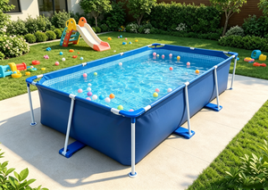 Luxury Outdoor Swimming <b>Pool</b> Large Portable Above Ground <b>Pool</b> For Villa Garden Family - Product Image 1
