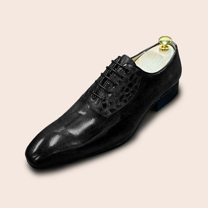 รองเท้าหนังแท้สไตล์วินเทจหรูหราสำหรับผู้ชาย รองเท้าออกซ์ฟอร์ดแบบทางการ กันลื่น เหมาะสำหรับใส่ทำงานและโอกาสทางการ - Product Image 2