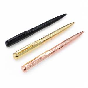 Stylos à bille hexagonaux en laiton de luxe, faits à la main, de haute qualité, en or 24 carats, avec logo personnalisé, corps en cuivre, stylos promotionnels originaux pour entreprises - Product Image 2