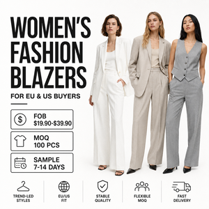 Fabricante de Blazers Personalizados para Mujer, Ropa Femenina, Conjuntos, Prendas de Vestir, Estilo de Vida, Ropa Urbana, Diseño de Lujo a Medida - Product Image 1