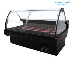 לחבר אטליז עקומת זכוכית מקרר בשר Chiller תצוגת ילר מקרר למכירה - Product Image 4