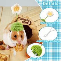 Hamster hüte mit Schal Set Kleintier hüte Bulk Meers chweinchen Kostüm zubehör Niedliches kleines Mini-Strick geschenk für Kleintiere