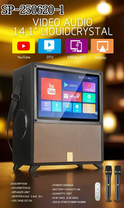 14.1Inch Loa Karaoke Với Màn Hình SS-TPO2 Ai Màn Hình Thông Minh <span class=keywords><strong>Wifi</strong></span> Loa 70W 12000MAh Hệ Thống Nhà Hát Bên Loa - Product Image 3