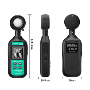 GN201 alat pengukur cahaya Digital, meteran cahaya Digital 200K Lux <span class=keywords><strong>Meter</strong></span> fotometer pengukur uv Radiometer genggam iluminometer fotometer - Product Image 2