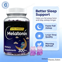 Gummies de Mélatonine Végétaliennes OEM Halal Naturelles pour la Relaxation et l'Aide au Sommeil 10mg 20mg 60mg