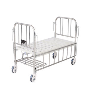 <span class=keywords><strong>Cuna</strong></span> Pediátrica de Acero Inoxidable, Manual, Portátil, Ajustable, con Soporte para Vía Intravenosa - Product Image 5