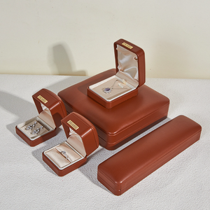 Customizable Jewelry <b>Box</b> Square <b>Ring</b> Pendant Bracelet PU Leather High End Satin Lining Jewelry <b>Box</b> for Personality Branding - Product Image 4