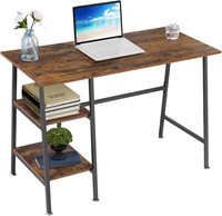 Bureau de travail moderne modulaire multifonctionnel en métal avec design de panneaux, bureau d'ordinateur en bois, table d'étude pour la maison