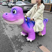 Dinosaure animatronique électrique télécommandé à chevaucher avec cadre en acier pour centre commercial - Utilisation extérieure/intérieure