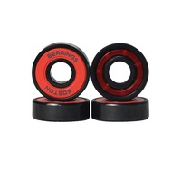 Roulements de skateboard KOSTON Reds ABEC-9 en acier chromé personnalisés avec traitement de surface oxydé