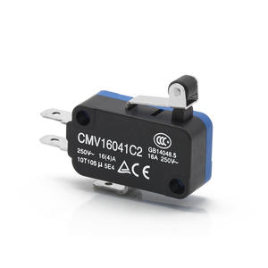 Micro-interrupteur CNTD Changde Electric CMV16041C2 16A à réinitialisation automatique, type poulie, borne 187, interrupteur miniature en plastique - Product Image 1