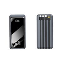 2025 dernières banques d'alimentation 20000mah charge rapide Portable Power Bank avec câbles intégré 10000mAh 20000mAh Power Bank pour téléphone