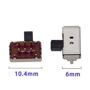 Interruptor de palanca DPDT de orificio pasante SK-22D02, 2 posiciones, 6 pines, altura de la palanca de 4mm/5mm/6mm, interruptor de encendido-on para PCB DIY - Product Image 4