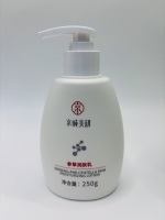Bouteille à pompe en plastique HDPE de 250 ml personnalisable en gros, opaque et étanche