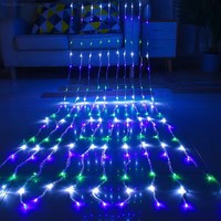 Guirlandes lumineuses LED étanches pour extérieur, rideau de lumières en cascade, décoration de jardin, Noël, famille, mariage, fête, CRI 90 élevé