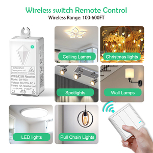 Wireless Remote Control <strong>Switches</strong> on Off Wall <strong>Switches</strong> 1 Gang 2 Gang 3 Gang Remote Light <strong>Switch</strong> Commutateur <strong>Sans</strong> Fil - Product Image 4