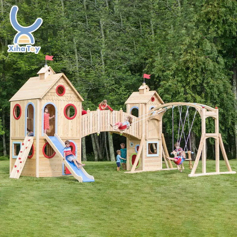 Xiha Groothandel Kinderen Nieuw Ontworpen Grote Buitenspeeltoestellen Glijbaan Interessant Pretpark