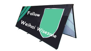 Weihai wzrod bandiera personalizzata fatta orizzontale <span class=keywords><strong>verticale</strong></span> pieghevole triangolo POPa telaio <span class=keywords><strong>banner</strong></span> con borsa per il trasporto - Product Image 4
