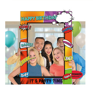 Colorato Pow Oops festa di <span class=keywords><strong>compleanno</strong></span> puntelli <span class=keywords><strong>per</strong></span> <span class=keywords><strong>foto</strong></span> cornice <span class=keywords><strong>per</strong></span> <span class=keywords><strong>foto</strong></span> di carta cornice <span class=keywords><strong>per</strong></span> <span class=keywords><strong>foto</strong></span> di buon <span class=keywords><strong>compleanno</strong></span> - Product Image 1