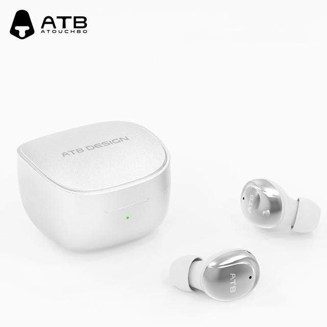 ATB Hot Sell Wireless Earbuds With Charging Case in Ear Gym Headset Waterproof Voice Call Earbuds Case Earbuds