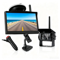 Draadloos 5 inch verborgen HD-monitor nachtzichtsysteem parkeerkit achteruitrijcamera met scherm
