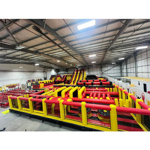 Lớn Inflatable công viên chủ đề ngoài trời các chướng ngại vật trò chơi Inflatable lâu đài bouncy Inflatable vui vẻ thành phố sân chơi để bán - Product Image 1