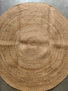 Tapis rond en jute fait main, tapis tressé naturel, style bohème rustique, tapis de sol pour salon, chambre à coucher, décoration intérieure - Product Image 6