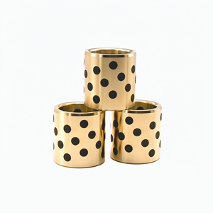 Bague en bronze à graissage automatique JDB avec insert en graphite pour glissement à faible vitesse et charge lourde - Product Image 1
