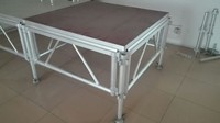 Équipement de salon professionnel en aluminium pour l'extérieur, podium de scène de danse, podium portable, DJ mobile, éclairage, scène de fête de mariage, plateforme