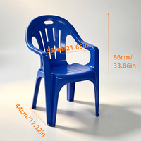 Chaises d'extérieur empilables en plastique pour parc et patio, chaises de plage économiques pour mariages et événements en plein air