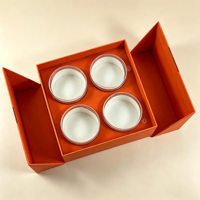 Boîte cadeau de luxe en papier artistique, emballage de luxe, boîte cadeau relevable pour nid d'oiseau, concombre de mer, cordyceps