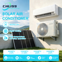 Гибридный кондиционер 9000 BTU AC/DC с полным DC-инвертором, солнечный, T3, для тропических условий, автономное охлаждение для домашнего использования