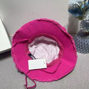 Nuevos Sombreros <span class=keywords><strong>de</strong></span> Pescador Personalizados 100% Algodón con Cuerda Colgante, Letras y Logo <span class=keywords><strong>de</strong></span> Aleación para Mujer, Lavados con Ala Ancha, Borde <span class=keywords><strong>de</strong></span> <span class=keywords><strong>Pelo</strong></span> y Protección Solar para Exteriores - Product Image 6
