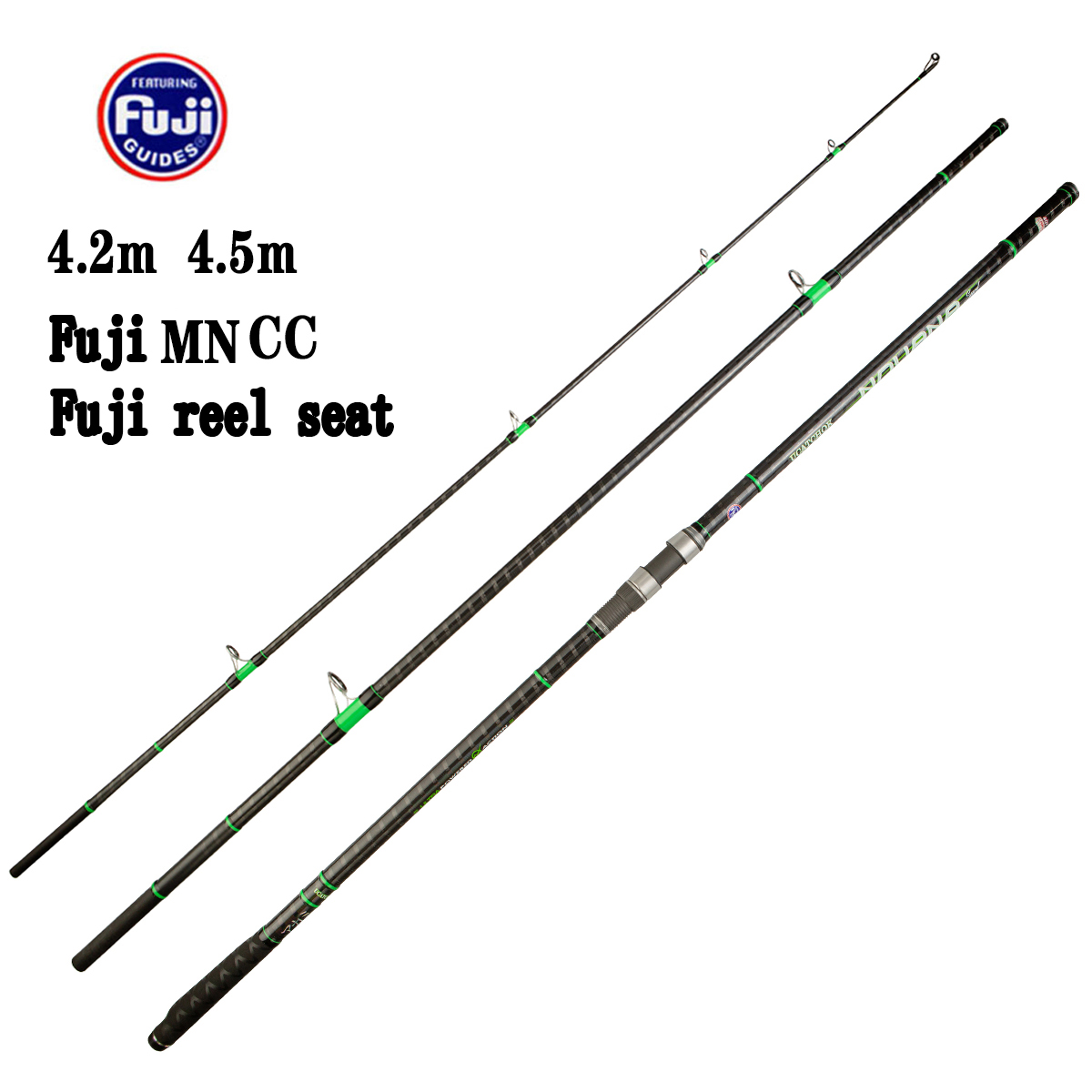 UCATCHOK 4.25/4.5m High Carbon Fiber Surf Long Casting Rod