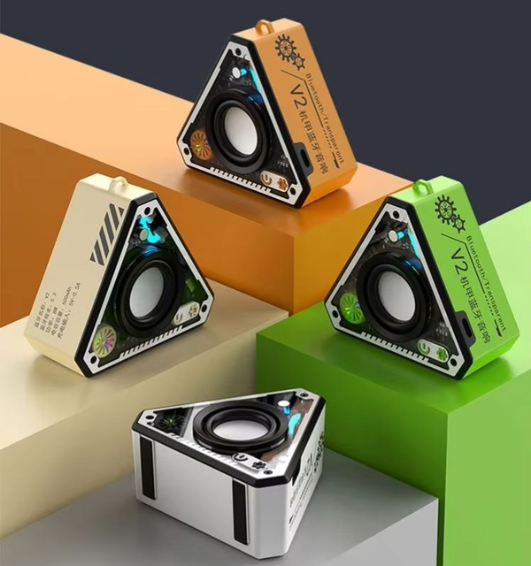 2025 Mini Portable Bt Speaker Wireless Surround Sound TF Card Wireless Speaker With Rope Customizable for Mobile Phones
