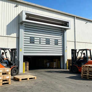 Rolling Aluminum Alloy Vision Panel Commercial <b>Door</b> | High Speed & Secure for Industrial & Retail Use - Product Image 3