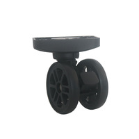Roues à bagages roues de chariot amovibles roues universelles muet avec frein accessoires de bagages roulettes