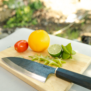 For <b>Slicing</b> Vegetables And Fruits Curved <b>Slicing</b> <b>Knife</b> 195mm Blade Length Heating And Quenching Heat Treatment Method - Product Image 4