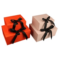 Boîte cadeau magnétique de luxe avec couvercle, emballage rigide en carton, doublure en éponge, matériaux recyclés, faible MOQ pour les petites bougies