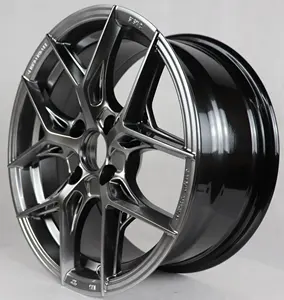 Flrocky Mag Rims 13 14 15 인치 멀티 스포크 블랙 레드 마감 합금 자동차 휠 4X100 바퀴 15