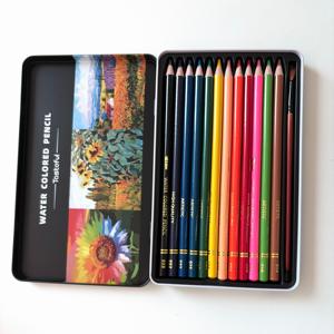 Matite Colorate Idrosolubili Set da 12, 24, 36, 72 e 120 Colori con Scatola in Metallo per <span class=keywords><strong>Disegno</strong></span> e Pittura Artistica - Product Image 5