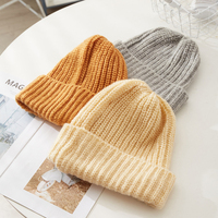 Vente en gros Bonnets d'hiver pour femme de créateur unisexe Logo personnalisé Chapeaux d'hiver acrylique pour femme Chapeaux chauds unisexes en tricot Casquettes
