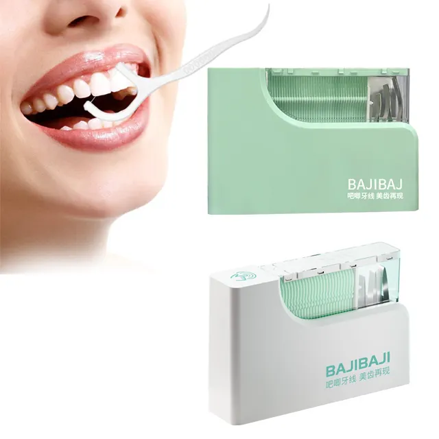 Touch output for smart and convenient floss replacement Unique dental beautification design floss box