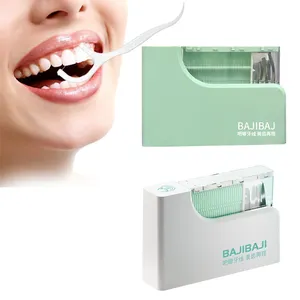 Salida táctil para un reemplazo de hilo dental inteligente y conveniente Caja de hilo dental de diseño de embellecimiento dental único