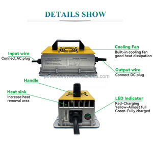 Carritos de Golf de Litio Impermeables IP65 48V25A 60V12A 36V20A Rápidos para QA750A 48V Litio QA750A - Product Image 2